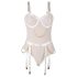 Subblime 954291 - lančani, providni bodi set - bela (L-XL)