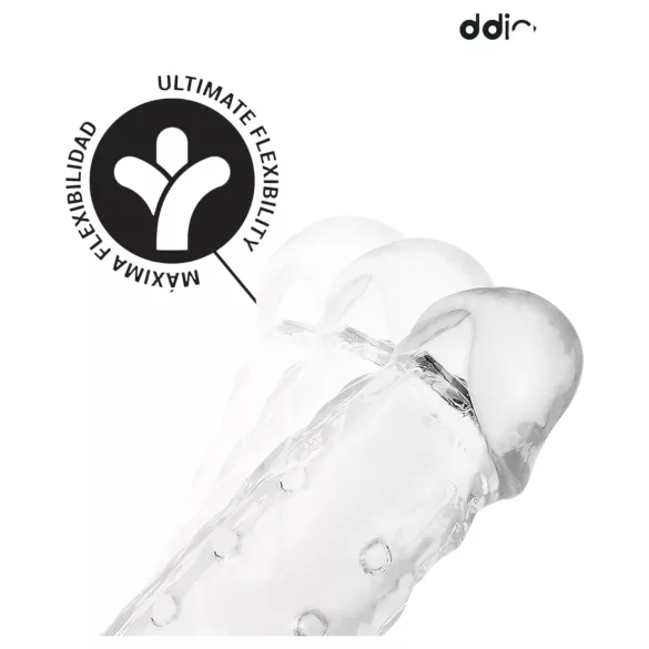 Addicted Toys - penis futrola sa prstenom za testise - 23cm (providna)