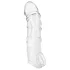 Addicted Toys - navlaka za penis sa prstenom za testise - 27 cm (providna)