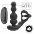 Addicted Toys - rotirajući analni vibrator sa prstenom za penis (crna)