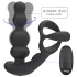 Addicted Toys - rotirajući analni vibrator sa prstenom za penis (crna)