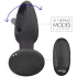 Addicted Toys - pokretni jezični analni vibrator (crni)