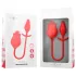 Intenzivna Melanija - 2u1 pokretni jezični klitoralni vibrator (crveni)