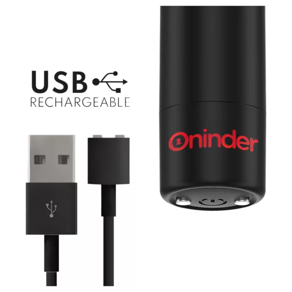 Oninder - vibrator sa aplikacionim upravljanjem (crni)