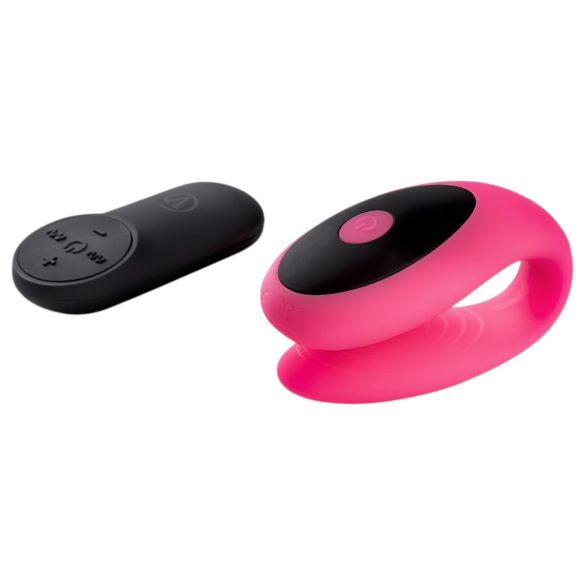 Virgite - daljinski par vibrator (crno-roze)