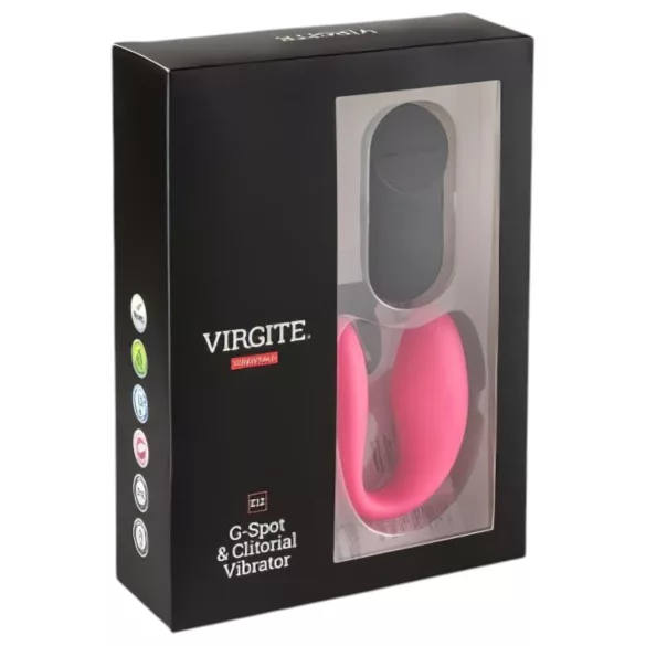 Virgite - daljinski upravljivi par vibratora (crno‑roze)