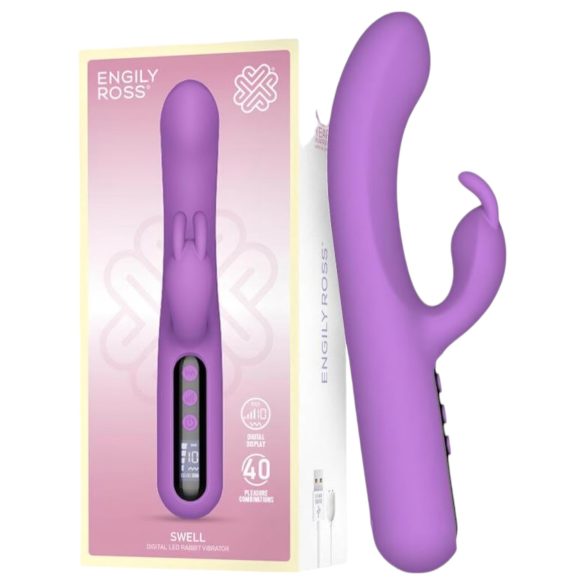 Engily Ross Swell - punjivi digitalni vibrator sa klitoralnom rukom (ljubičasti)