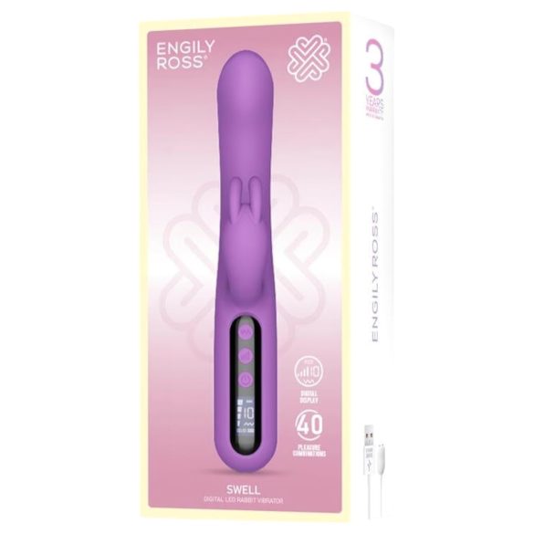 Engily Ross Swell - punjivi digitalni vibrator sa klitoralnom rukom (ljubičasti)