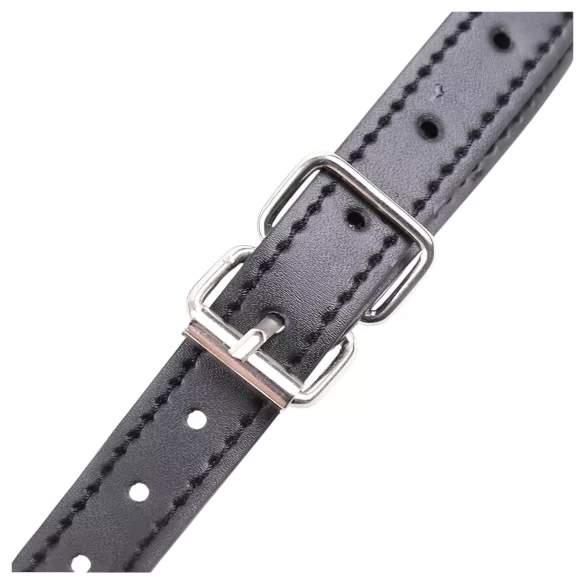 Latetobed - silikonski gag u obliku usana (crna)