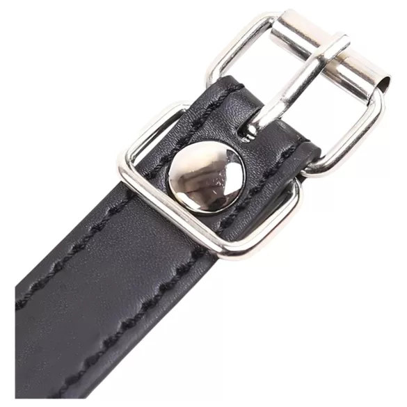 Latetobed - silikonski gag u obliku usana (crna)