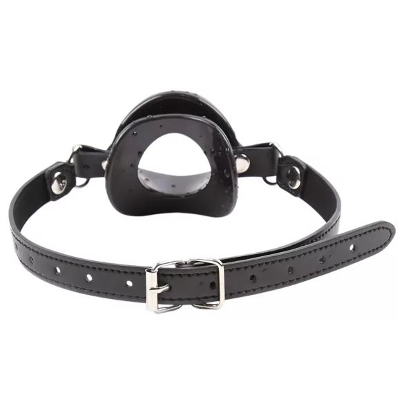 Latetobed - silikonski gag u obliku usana (crna)