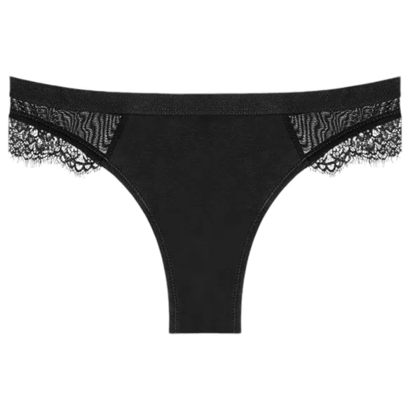 Adalet Flora normal - menstrualne gaćice (crne) - M