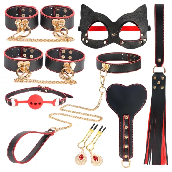 INTOYOU - BDSM napredni set - 8 delova (crna)
