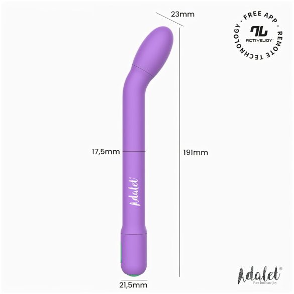 Adalet Gently - pametan G-tačka i prostata vibrator (ljubičasti)