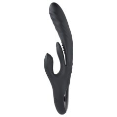   Playboy Rapid Rabbit - crni vibrator sa stimulacijom klitorisa