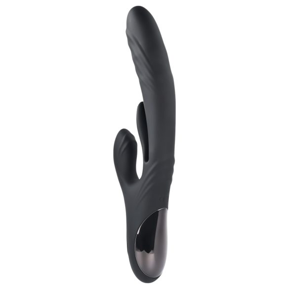 Playboy Rapid Rabbit - crni vibrator sa stimulacijom klitorisa