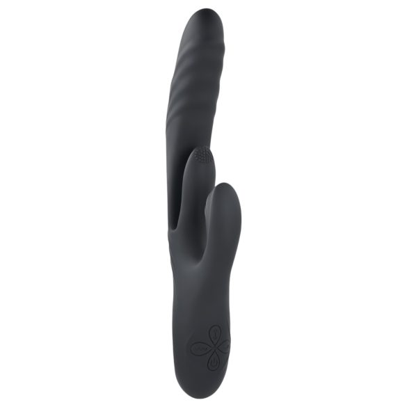 Playboy Rapid Rabbit - crni vibrator sa stimulacijom klitorisa
