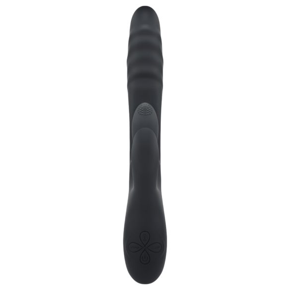 Playboy Rapid Rabbit - crni vibrator sa stimulacijom klitorisa