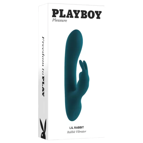 Playboy Zec - akumulatorski, vodootporni vibrator sa klitoris rukom (tirkiz)