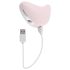 Playboy Palm - punjivi, vodootporni 2u1 klitoralni vibrator (roze)