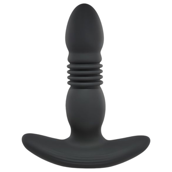 Playboy - crni analni vibrator s punjenjem i vibracijama