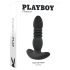 Playboy - crni analni vibrator s punjenjem i vibracijama