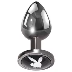Playboy Tux analni plug - mali (srebrni)