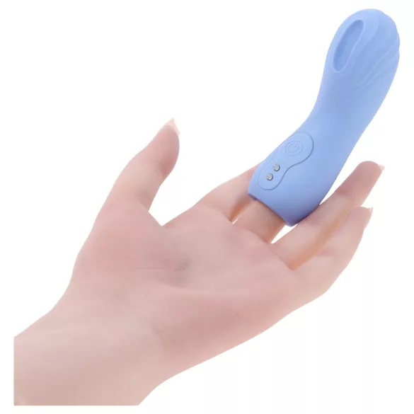 Evolved - teksturisani prstni vibrator (plava)