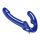 Strap U Revolver II - plavi strap on vibrator