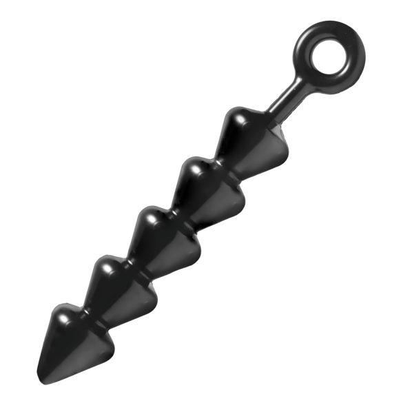 Spades - crni analni dildo sa perlama