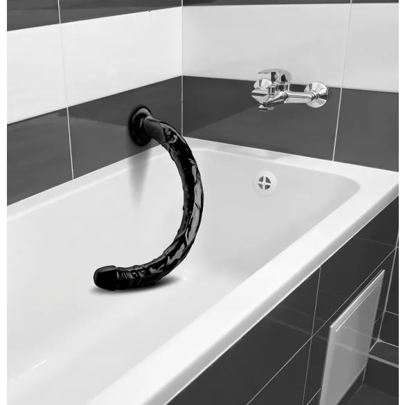 Hosed Anal Snake 19 - analni dildo sa vakumskom bazom (crni)
