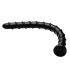 Hosed Swirl Anal Snake 18 - анални дилдо (црни)