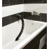 Hosed Swirl Anal Snake 18 - анални дилдо (црни)