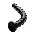 Hosed Swirl Tchick Anal Snake 18 - црни анални дилдо
