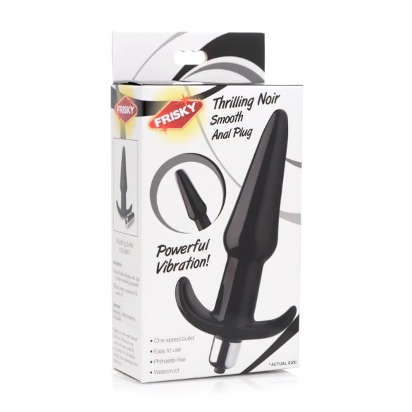 Frisky glatki crni analni vibrator