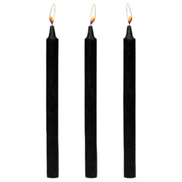 Dark Dippers Fetish - set crnih parafinskih sveća (3 komada)