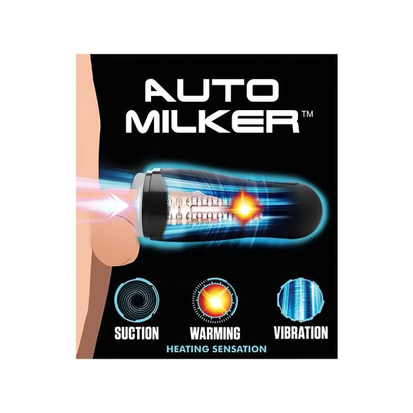 Lovebotz Auto Milker - vodootporni sisaljka i vibrator (crna)