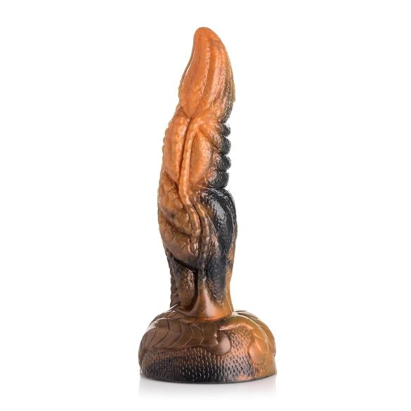 "Creature Cocks Ravager - teksturirani silikonski dildo - 20cm (narandžasti)"