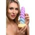 Creature Cocks Mistika - jednorog dildo - 21cm (ljubičasto-žuto)