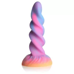   Creature Cocks Moon Rider - sjajni jednorog dildo (ljubičasto-ružičasti)