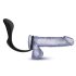 Anal avantura Platinum - crni analni dildo sa prstenom