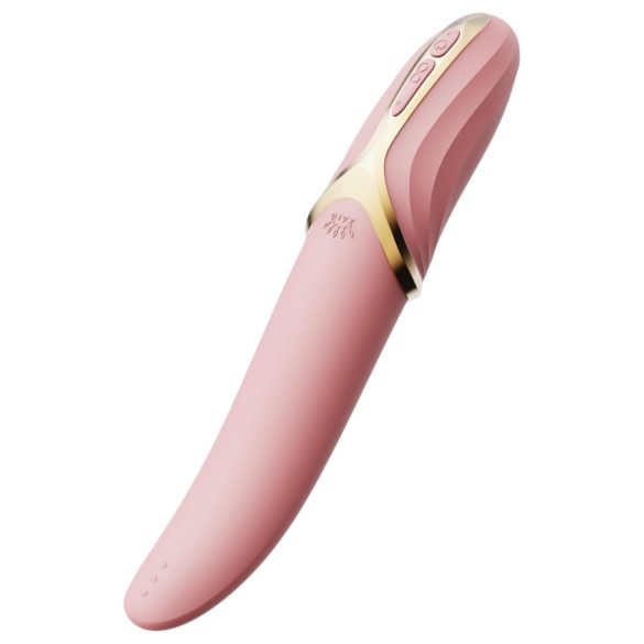 Zalo Eve - Punjivi rotirajući vibrator sa grejanjem (roze)