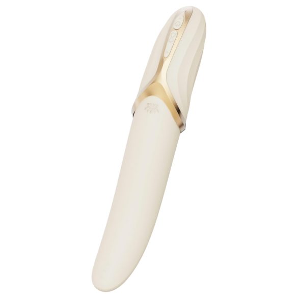 Zalo Eve - bežični, grejni rotirajući vibrator (bela)