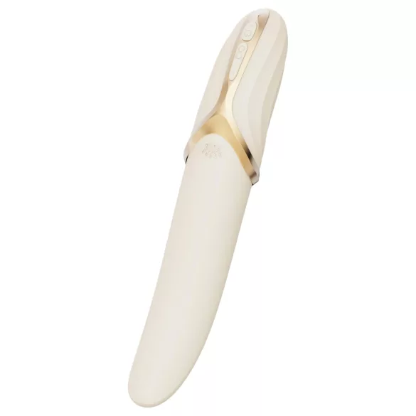 Zalo Eve - bežični, grejni rotirajući vibrator (bela)