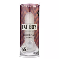 Fat Boy Checker - peniska navlaka (15cm) - bela