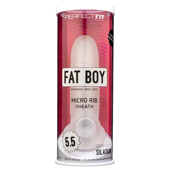 Fat Boy Micro Rebrasti - penis navlaka (15cm) - bela