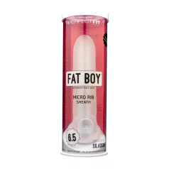Fat Boy Micro Ribbed - penis rukav (17cm) - bela