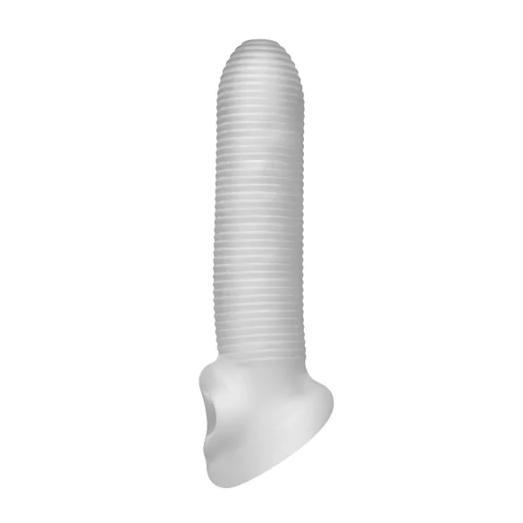 Fat Boy Micro Ribbed - penis rukav (17cm) - bela