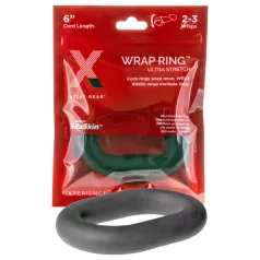   Perfect Fit Ultra Wrap 6 - debeli crni prsten za penis (15cm)