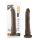 Dr. Skin 8,5 - realistični dildo sa vakumom - braon (20,5cm)